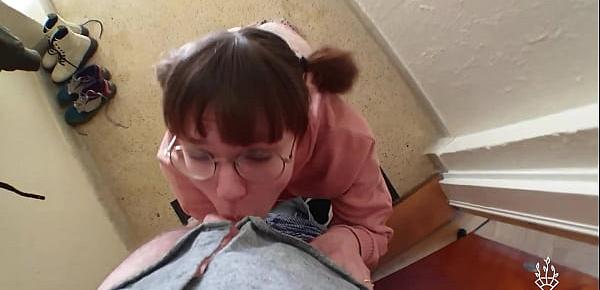  Sweet German girl locked out and gets fucked